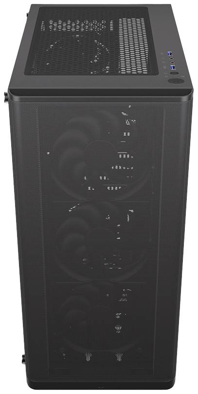 Tour midi endorfy Ventum 200 Air Boîtier PC noir 4 ventilateurs pré-installés, fenêtre latérale, filtre anti-poussière-14