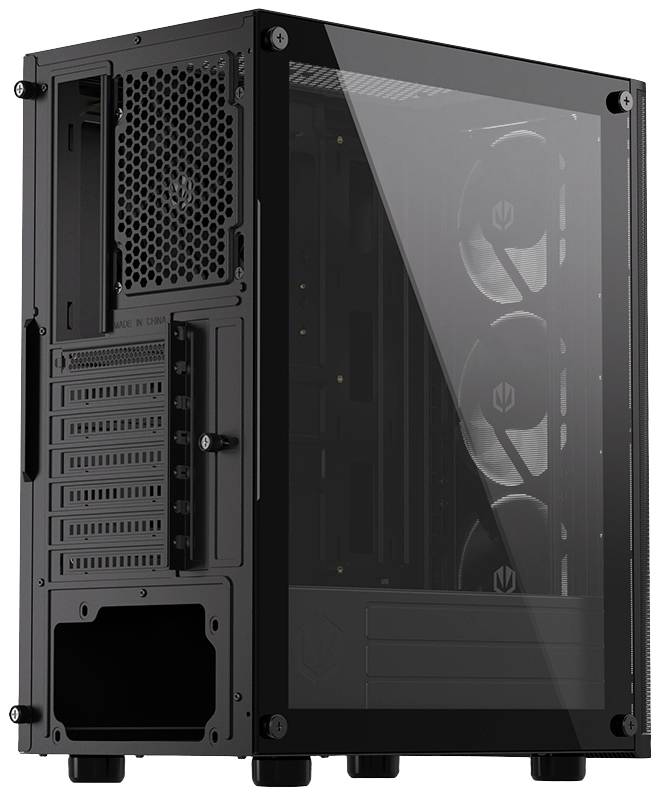 Tour midi endorfy Ventum 200 Air Boîtier PC noir 4 ventilateurs pré-installés, fenêtre latérale, filtre anti-poussière-17