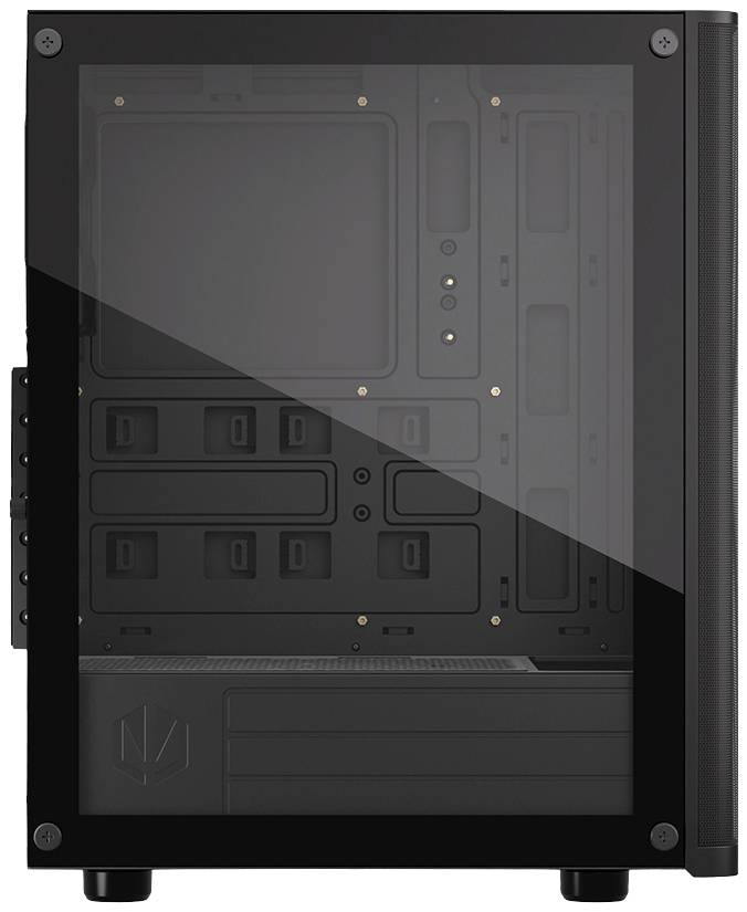 Tour midi endorfy Ventum 200 Air Boîtier PC noir 4 ventilateurs pré-installés, fenêtre latérale, filtre anti-poussière-21