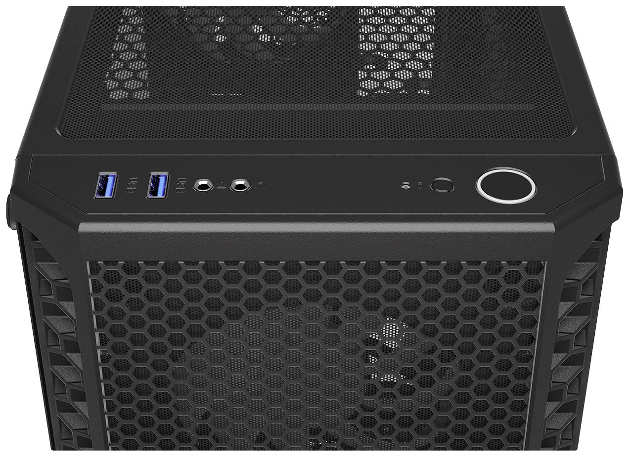 Tour midi endorfy Signum 300 ARGB Boîtier PC noir 4 ventilateurs LED pré-installés, fenêtre latérale, filtre anti-poussi-11