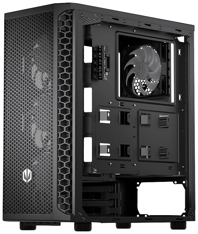 Tour midi endorfy Signum 300 ARGB Boîtier PC noir 4 ventilateurs LED pré-installés, fenêtre latérale, filtre anti-poussi-15