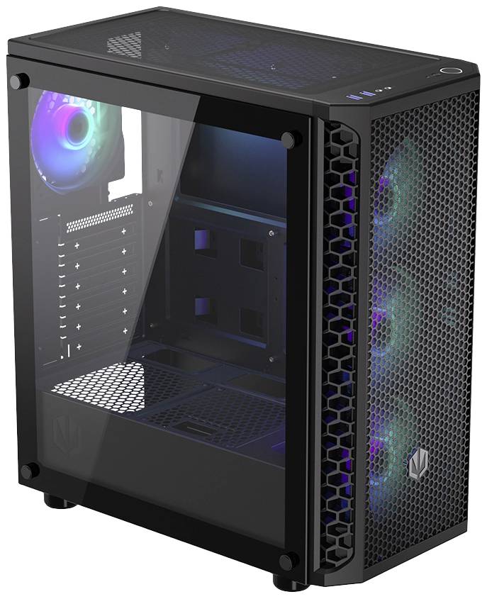 Tour midi endorfy Signum 300 ARGB Boîtier PC noir 4 ventilateurs LED pré-installés, fenêtre latérale, filtre anti-poussi-26