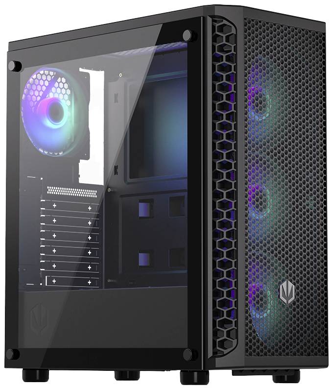 Tour midi endorfy Signum 300 ARGB Boîtier PC noir 4 ventilateurs LED pré-installés, fenêtre latérale, filtre anti-poussi-28