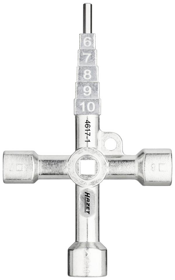 Hazet 4617-1 universel Clé pour armoires de distribution adaptateur 1 pc(s) Piece