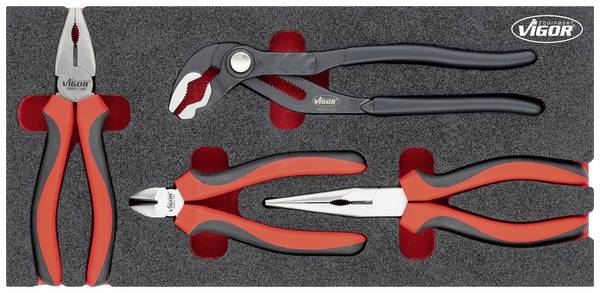 Vigor V5633N  Jeu de pinces 4 pièces