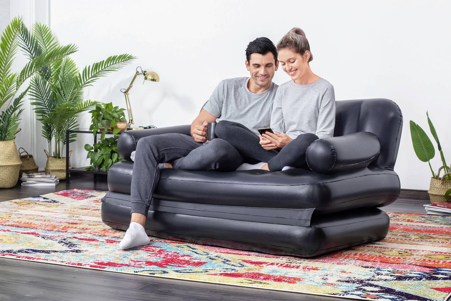 Bestway 75056 Matelas gonflable (L x l x H) 188 x 152 x 64 cm-7