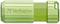 Clé USB verte de la marque Verbatim.