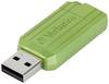 Verbatim USB DRIVE 2.0 PINSTRIPE Clé USB 64 GB Eucalyptus, vert 49964 USB 2.0