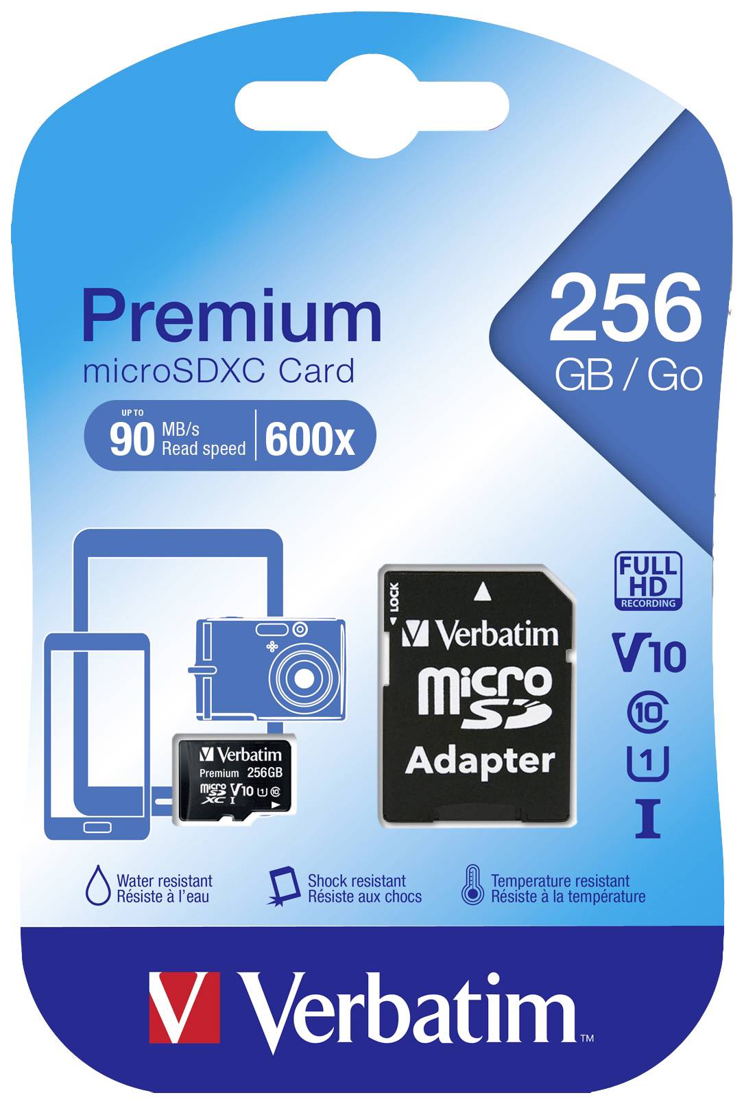 MICRO SDXC PREMIUM 256GB CLASS 10 INC AD-2