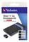 Kit de boîtier de stockage 'Verbatim Store 'n' Go', présente un boîtier portable pour HDD/SSD 2,5 pouces, USB 3.2 Gen 1, installation sans outil.