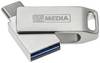 MyMEDIA My Dual USB 3.2 Gen 1 /USB C Drive 16GB Clé USB 16 GB argent 69268 USB 3.1 (Gen 1), USB-C®