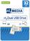 Emballage de clé USB 'My Dual USB Drive', USB 3.2 Gen 1, 32 Go. Comprend des illustrations des connecteurs USB-A et USB-C® et des appareils compatibles.