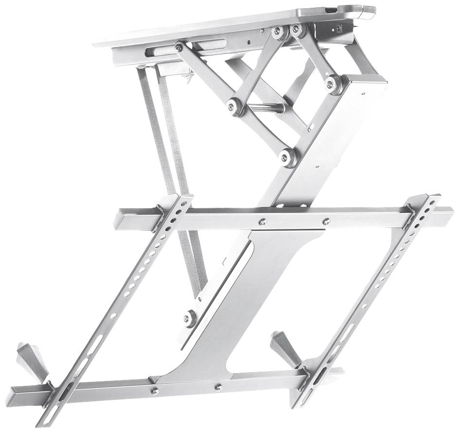 Support de clavier métallique, réglable en hauteur, avec un design pliable, axé sur la flexibilité et la stabilité pour les environnements de travail.