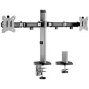 My Wall HL50-2L Support de table pour écran 2 Écran(s) 43,2 cm (17") - 81,3 cm (32") argent, noir inclinable, rotatif