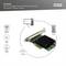 Carte réseau avec 4 ports RJ45 et puce Realtek. Adaptée aux applications PC et serveur avec une vitesse de 10 Gbps et support WOL.