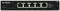Commutateur réseau avec cinq ports Ethernet, modèle 'Netgear MS305'. Chaque LED de port indique l'état de la connexion.