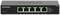 Switch NETGEAR M5305 5 ports Gigabit en noir avec cinq ports Ethernet, adapté pour l'extension de réseau et les transferts de données rapides.