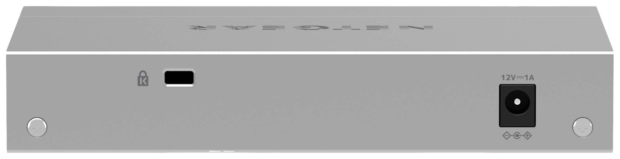 Un adaptateur réseau électronique gris avec des ports et une connexion de câble réseau à l'arrière.