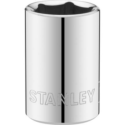 Une noix de pin argentée portant l'inscription 'STANLEY' en dessous. Elle présente une ouverture sombre en haut et reflète la lumière sur ses côtés.