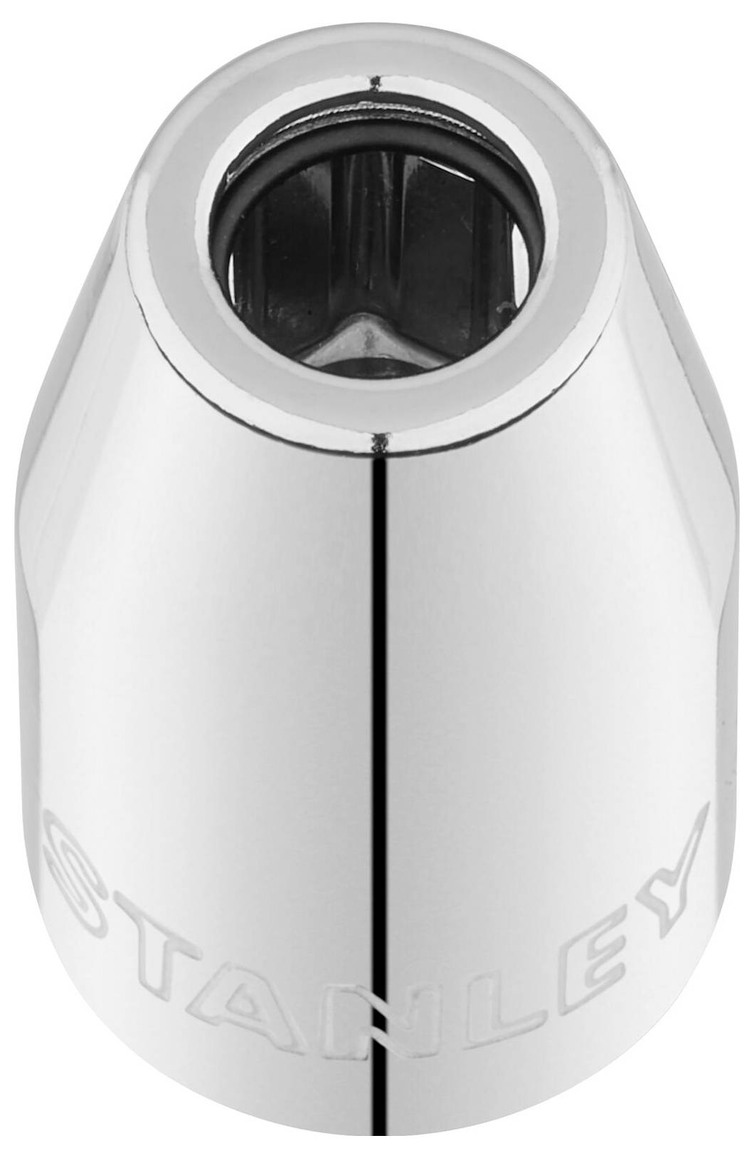 Douille hexagonale chromée de Stanley, illustrée ci-dessus.