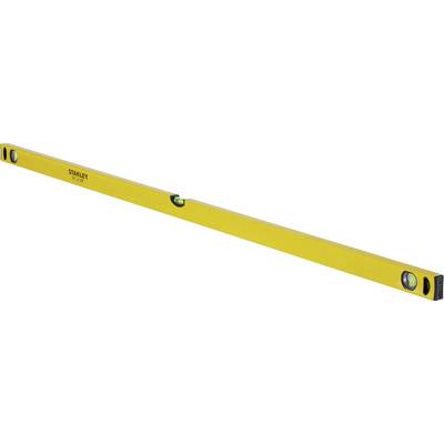 Niveau à bulle jaune avec fioles pour un alignement horizontal et vertical.