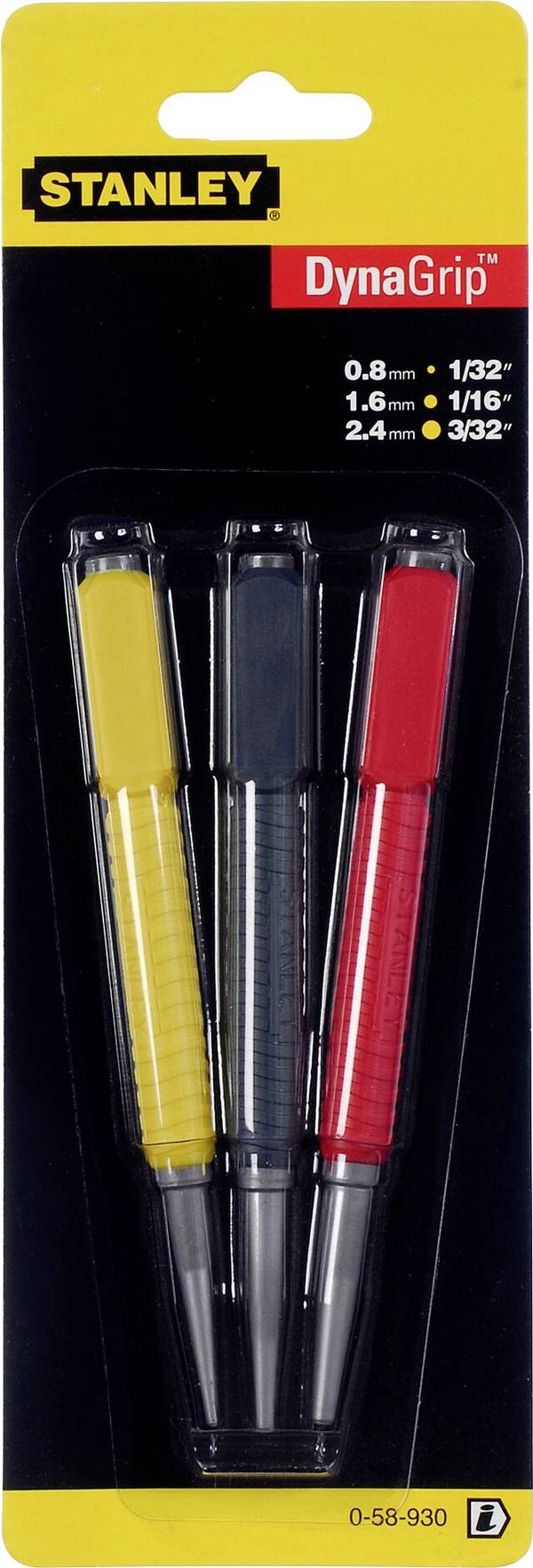 STANLEY 0-58-930 Jeu de chasse-clous