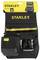Sac à outils Stanley noir avec plusieurs poches et des touches jaunes, adapté pour les outils manuels.