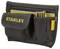 Pochette à outils avec fermeture éclair, marquée 'STANLEY', contenant plusieurs tournevis dans une pochette séparée.