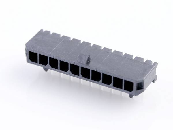 Molex Barrette mâle encastrable (standard)  Nbr total de pôles 10 Pas: 3 mm 436501002 1 pc(s) Tray