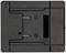 Un chargeur de batterie noir avec deux contacts métalliques et un emplacement de charge. Les états de la batterie sont indiqués par des symboles.