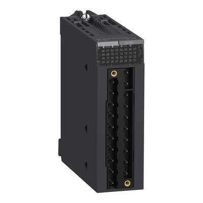 Composant électronique, boîtier noir, avec connecteur et numérotation, utilisé pour le contrôle de processus techniques.