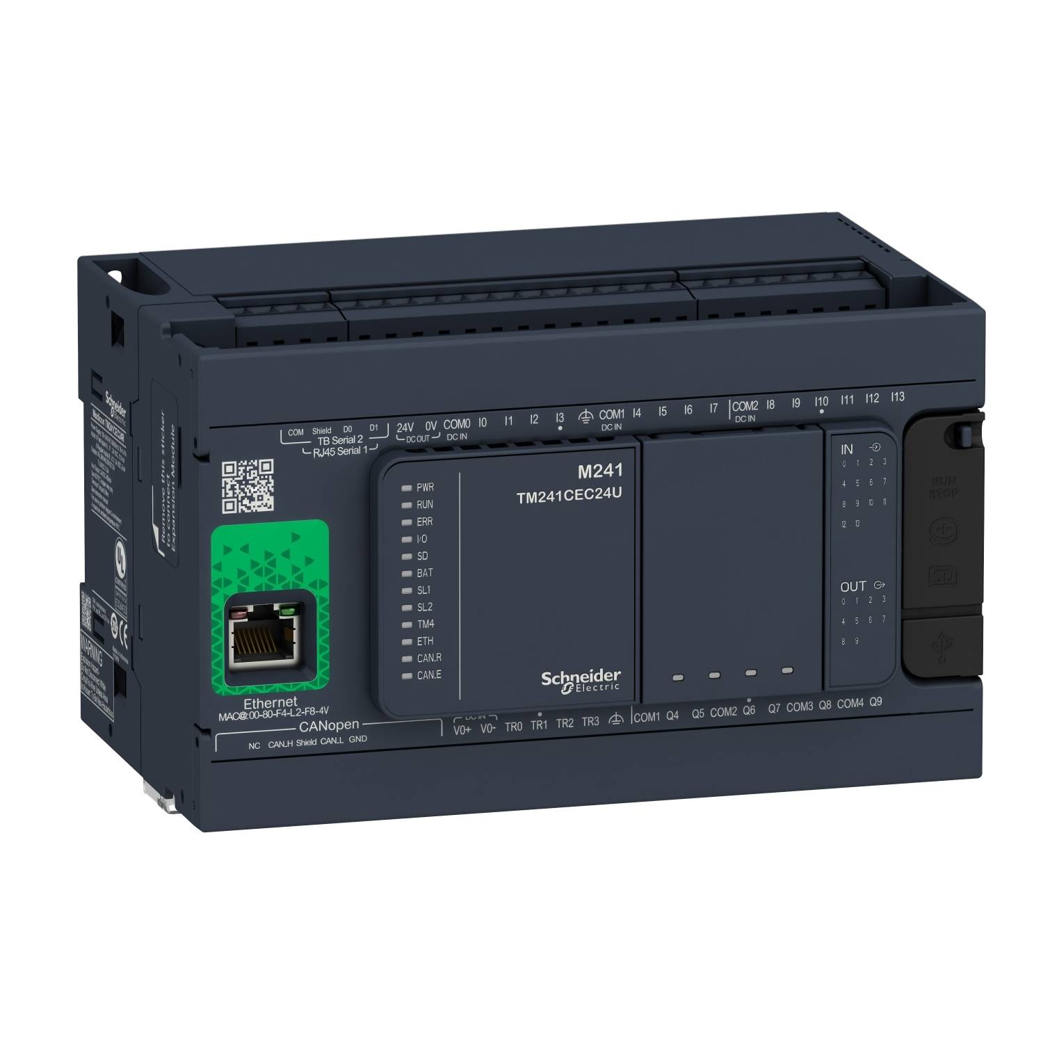 Schneider Electric TM241CEC24R TM241CEC24R Module d'extension