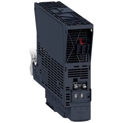 Un appareil électronique noir rectangulaire avec des ouvertures de ventilation et des ports de connexion.