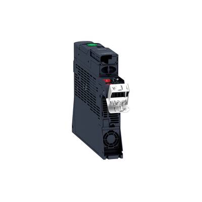 Module Triac : Noir, verticalement orienté avec témoin lumineux vert et rouge. Pour applications industrielles, ventilation visible.