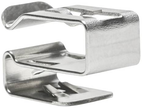 HellermannTyton MSC2LP-SS304-ML Clip de câble enfichable 151-01699 Plage de Ø du faisceau 4.1 à 7.0 mm   acier 1 pc(s)