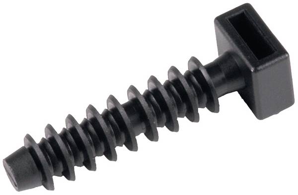 HellermannTyton LOK01B-PA6HIR-BK (100) Embase de fixation vissable 151-80500 noir 100 pc(s)
