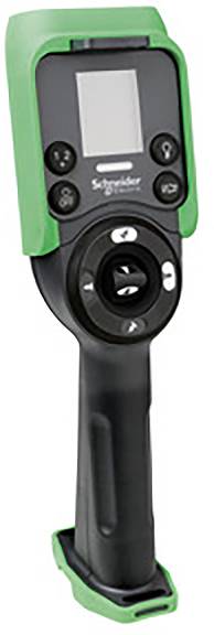 Un appareil électronique portable doté d'un écran et de plusieurs touches. Il dispose d'une poignée ergonomique et est conçu dans des tons de noir et de vert.