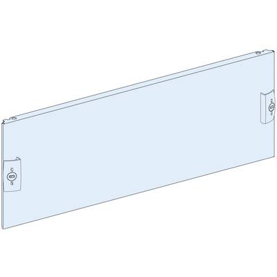 Un composant rectangulaire bleu équipé de deux éléments de verrouillage fixés sur les côtés courts.
