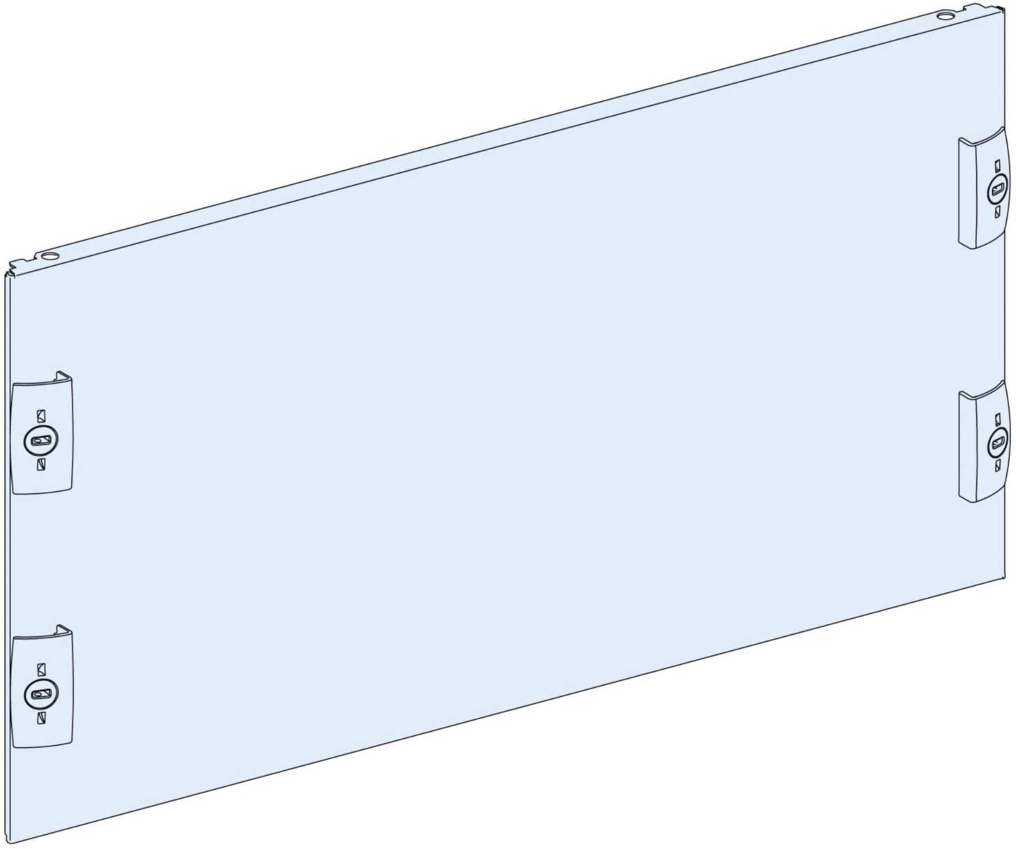 Un rectangle est représenté, montrant des éléments de fixation aux coins.