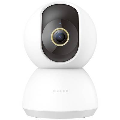 Une caméra de sécurité blanche au design sphérique avec un objectif visible au centre, fabriquée par Xiaomi.