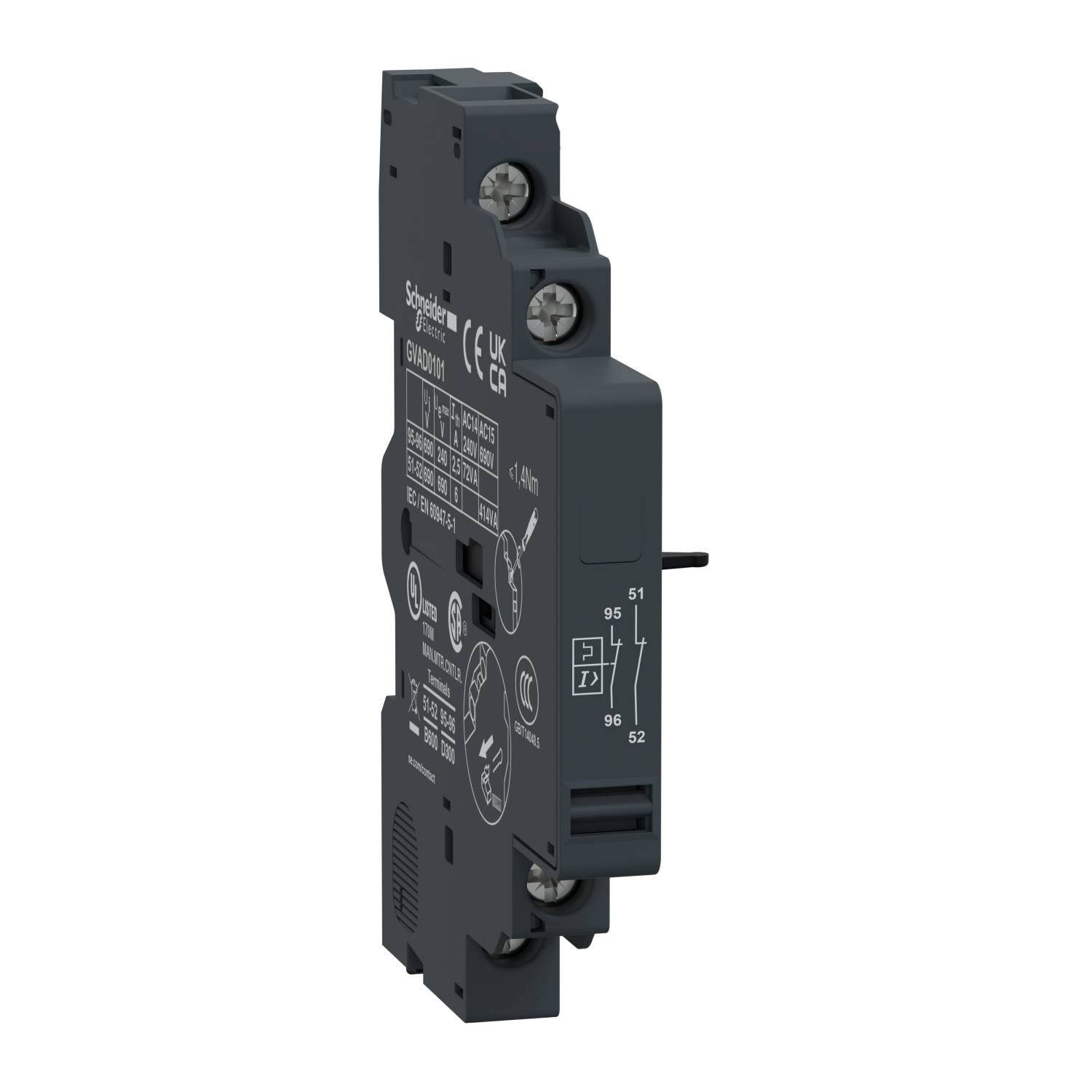 Schneider Electric GVAD0101 Contact auxiliaire Piece 1 pc(s)