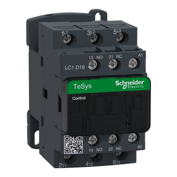 Schneider Electric LC1D18LE7 Contacteur de puissance  3 NO (T) 7.5 kW   avec contact auxiliaire   1 pc(s)