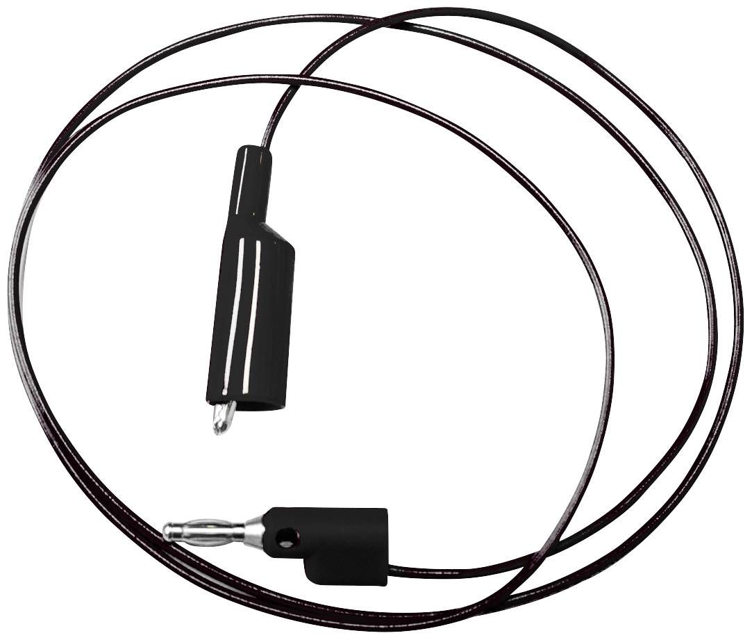 Mueller Electric BU-2030-A-24-0 Cordon de mesure banane mâle 4 mm pince crocodile 0.6 m noir 1 pc(s)