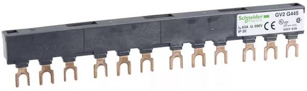 Schneider Electric GV2G445 GV2G445 Jeu de barres pour courant alternatif 4 compartiments 179 mm 1 pc(s) Single