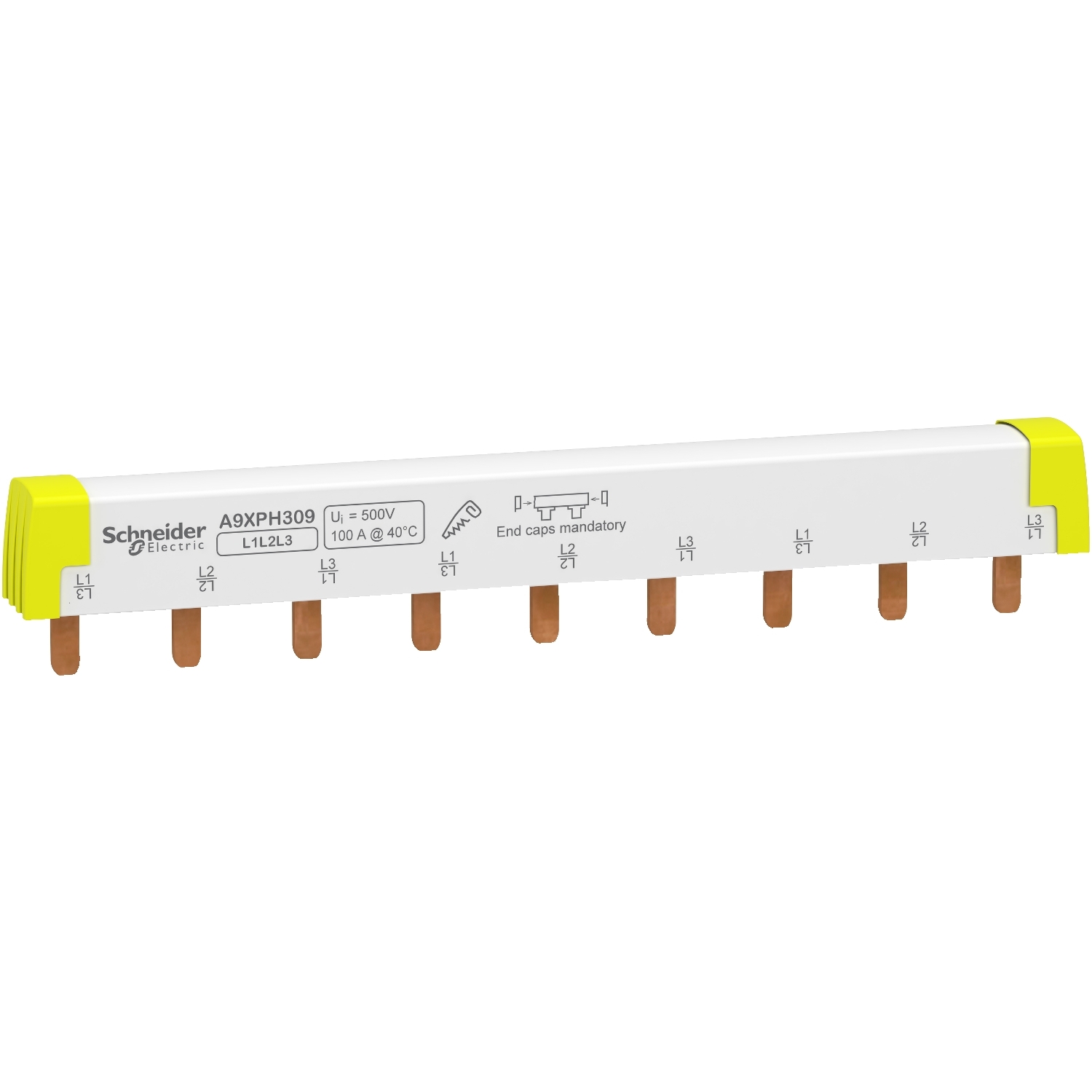 Schneider Electric A9XPH309 Rail de phase 3 pôles 5 pc(s)