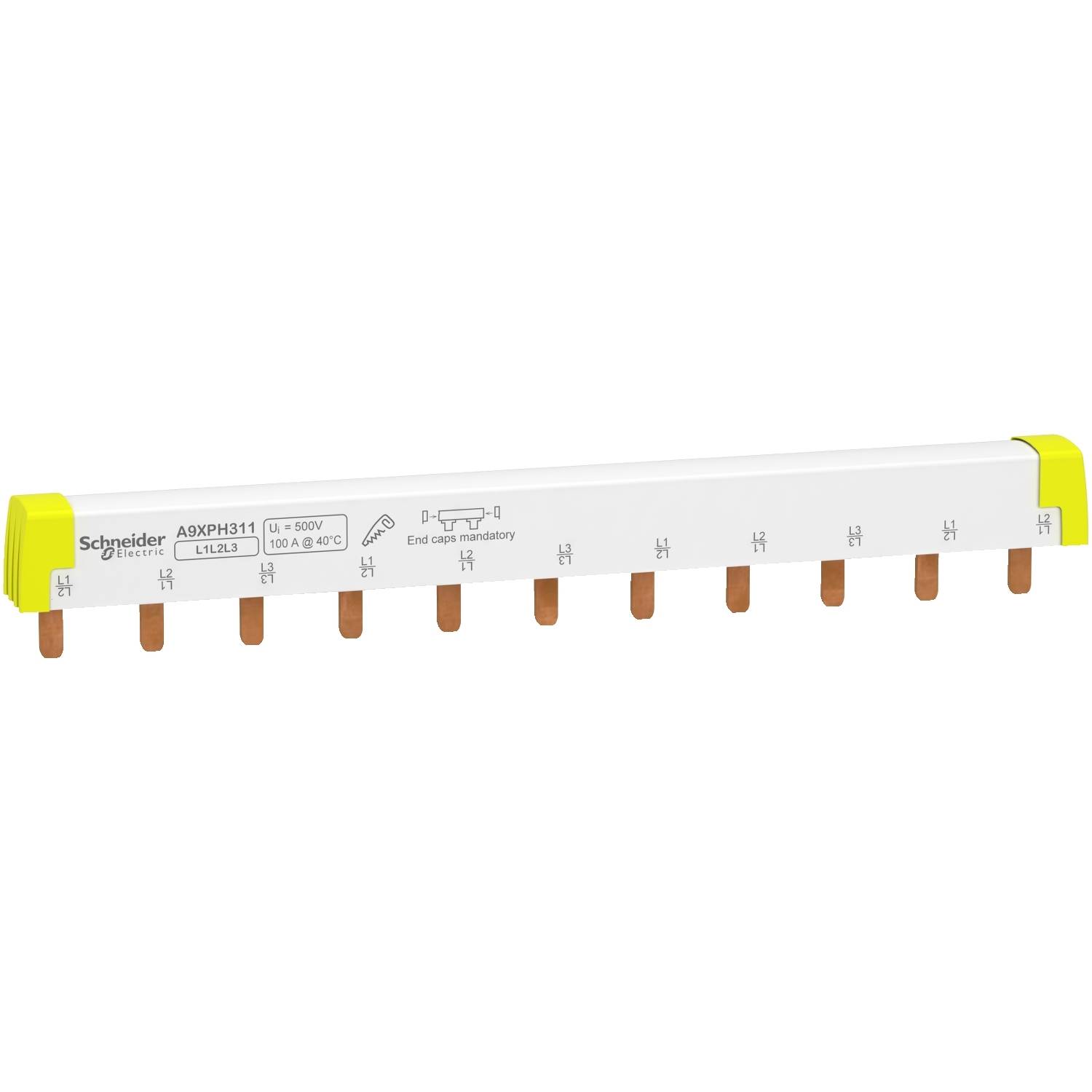 Schneider Electric A9XPH311 Rail de phase 3 pôles 5 pc(s)