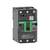 Un disjoncteur noir avec un marquage vert 'ComPacT' et 'Schneider Electric', indiquant l'état 'OFF', avec un code QR et des détails techniques imprimés.