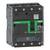 Disjoncteur noir de Schneider Electric avec levier vert en position 'OFF' ; détails techniques et code QR imprimés.
