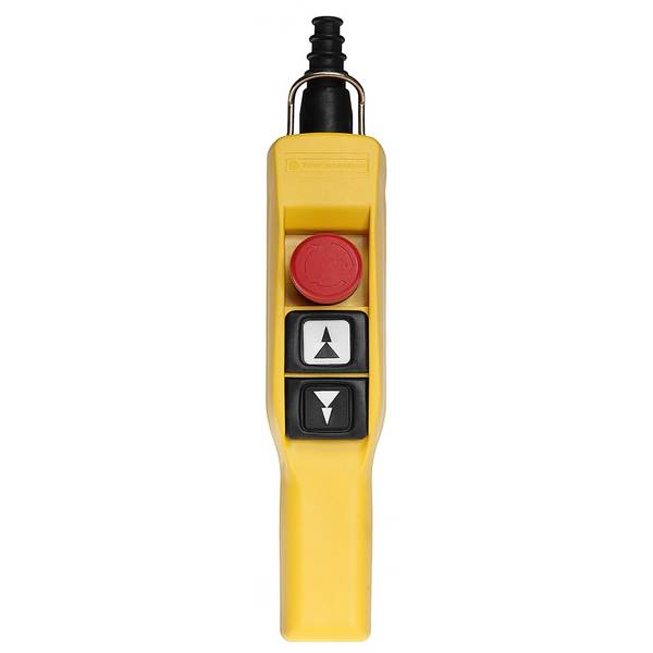 Schneider Electric XACA2173 XACA2173 Boîte à boutons pendante pour arrêt d'urgence bouton jaune   1 pc(s) Piece