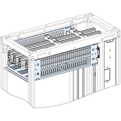 Dessin d'un boîtier d'ordinateur ouvert, montrant les emplacements pour cartes d'extension et les connexions de câbles.